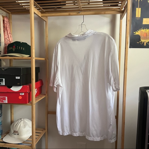 casual white buttoned top - Picture 2 of 4